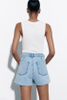 New popular summer women's denim light blue culottes shorts