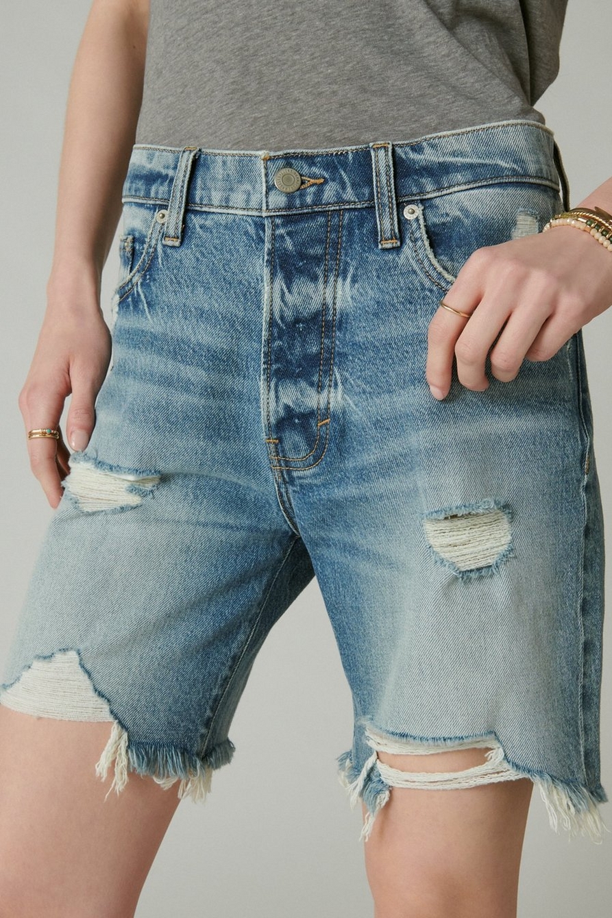 New Fashion Summer Women's Denim Ripped Vintage Zipper Fly Shorts