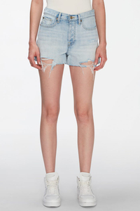 New Popular Summer Women's Denim Ripped Light Blue Mini Shorts