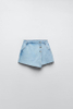 New popular summer women's denim light blue culottes shorts