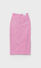 Summer High Waist Pack Hip Sexy Side Split Pink Denim Skirt