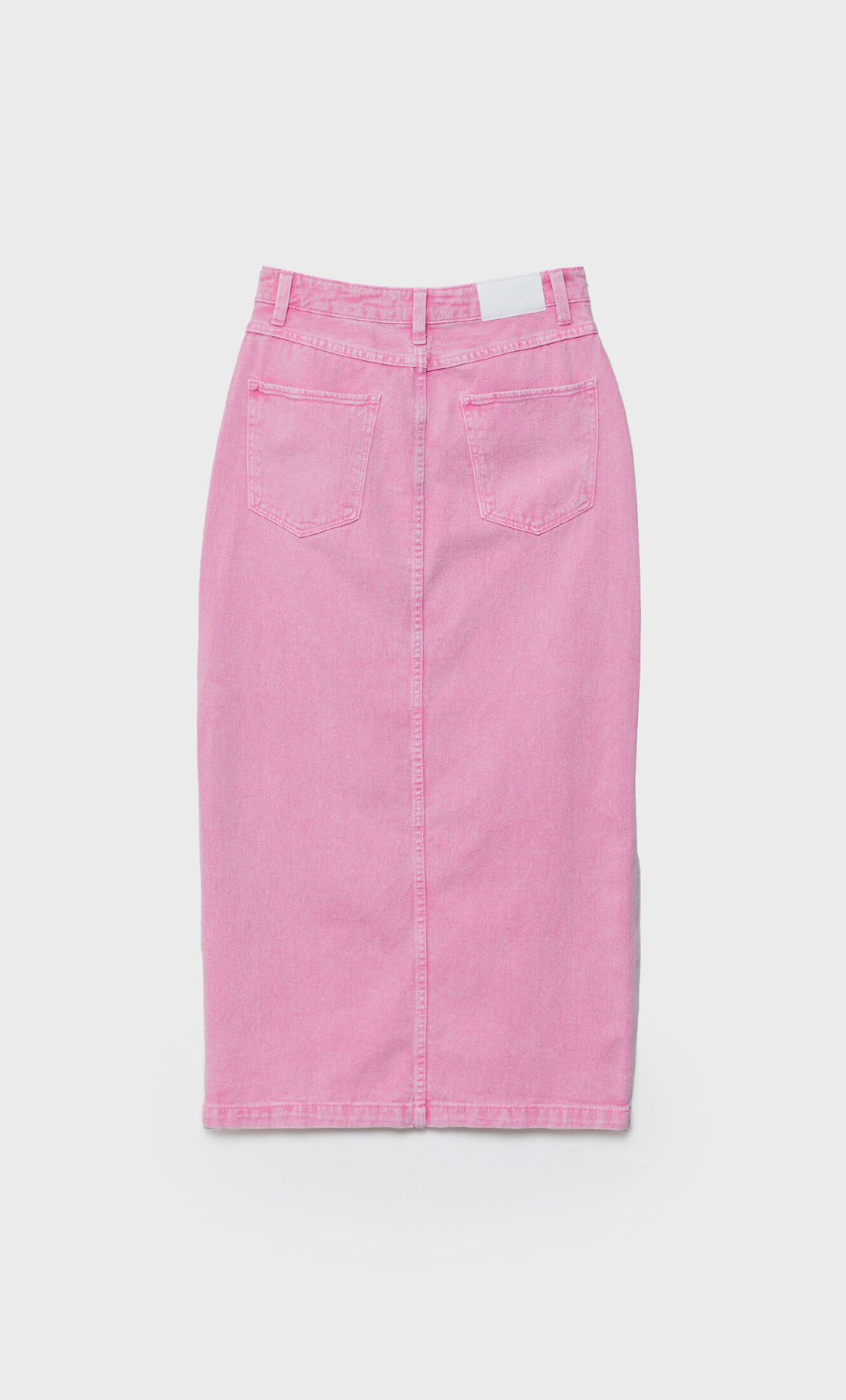 Summer High Waist Pack Hip Sexy Side Split Pink Denim Skirt