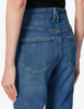 Stylish skinny high-waisted baggy slim blue denim jeans for women