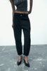 Fashion classic elastic stretch pants slim fit Low Rise Elastic-lace Waist black cargo women's jeans