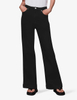 Classic black bell bottoms high-waisted slim-fit flared jeans for women