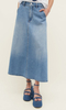 High waist straight tube A line skirt skirt