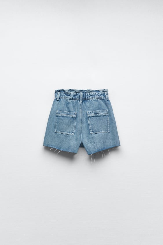  New Popular Denim Shorts for Women with Elastic Buttons Fly for Summer