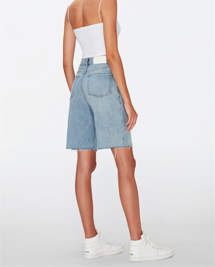 New Popular Summer Women's Denim Light Blue Medium Shorts