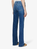 Fashion skinny Blue slim-fit mid-waist hanging ground craft jeans for women