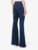 Fashion new high-waisted slim-fit blue girl jeans flare