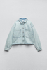 New Stylish Women's Denim Jacket Cropped Jacket