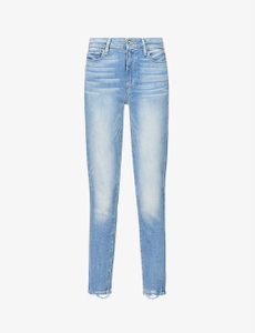 Classic retro Skinny Casual light blue slim jeans for women