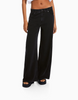 Classic loose straight leg high-waisted wide-leg black denim black jeans for women