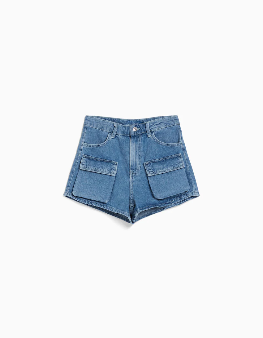 New Popular Women's Denim Shorts with two pockets for Summer