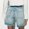  Summer Vintage color boyfriend shorts Women's Denim Shorts 