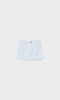 High Waist Ripped Short White Color Denim Skirt