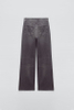 Classic vintage black high-waisted Straight-leg Pants slim-fit jeans for women