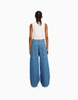  Light Blue Straight-leg Jeans Low-rise Women Jeans