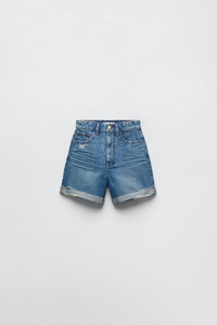  Summer Vintage Color Rolled Foot Shorts Women's Denim Shorts 