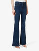 Fashion new high-waisted slim-fit blue girl jeans flare