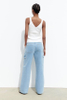 Straight-leg Jeans Light Blue Cargo Pants Women Jeans 