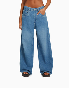  Light Blue Straight-leg Jeans Low-rise Women Jeans