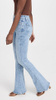 Fashion vintage Tailored Blue Snowflake wash blue denim bell bottoms Flare Pants for Women