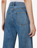 New Slim fit straight-leg blue snowflake wash jeans for women