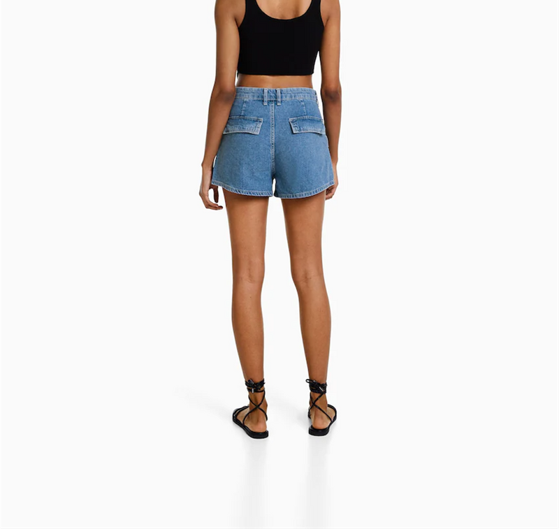 New Popular Women's Denim Shorts with two pockets for Summer