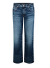 Women Low-waist Wide-leg Whisker Washed Jeans