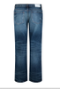 Women Low-waist Wide-leg Whisker Washed Jeans