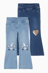 Stylish slim blue slim fit stretch pants for child jeans for girls