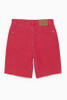 Fashion High Waist Straight Shorts red Denim shorts