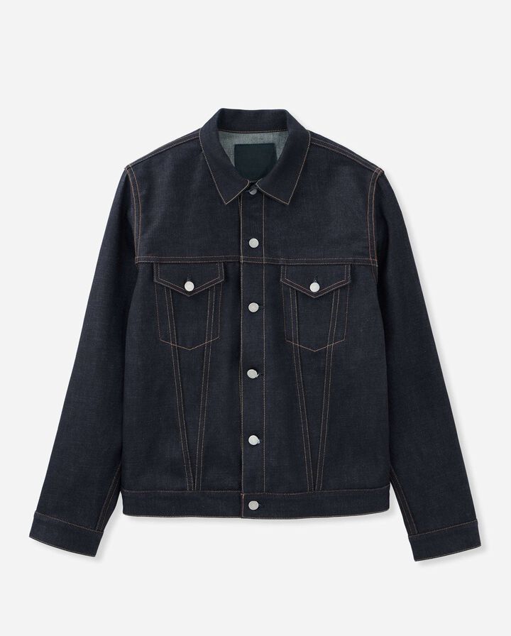 Dark blue neutral denim jacket（Model A503）