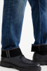 Classic Fashion Stylish slim blue loose straight leg winter men's jeans Thickened cloth