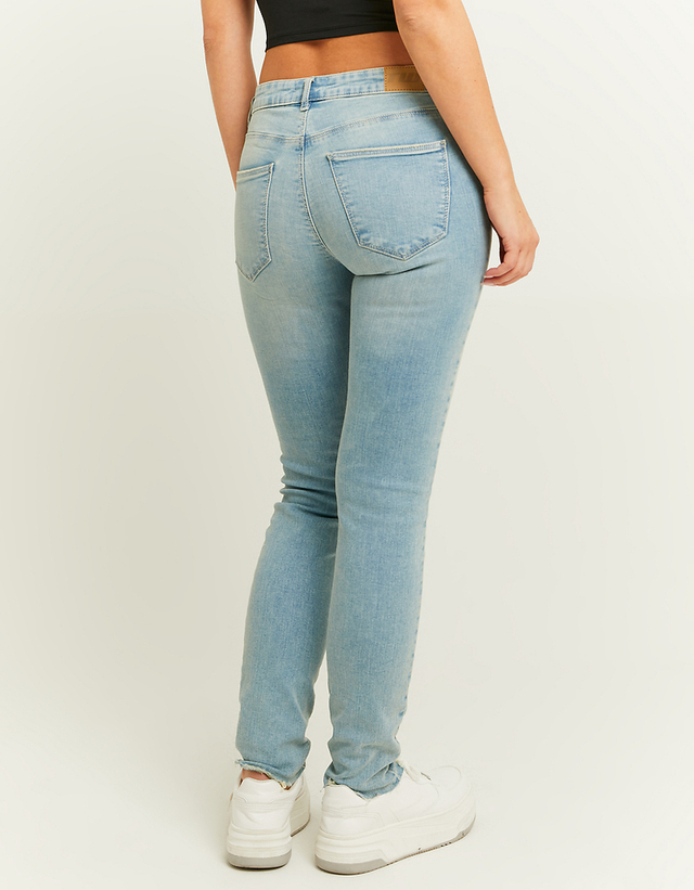 Women's Classic Washed Light Blue Skinny FIT Jeans