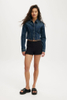 Lady's Short Dark Washed Jacket