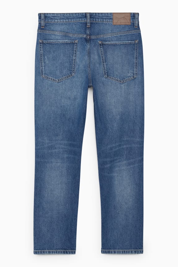 Classic Fashion Straight Blue ripped Denim jeans for man